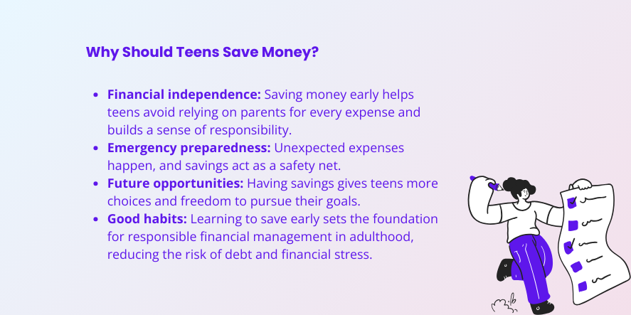 savings goals for a teenager
